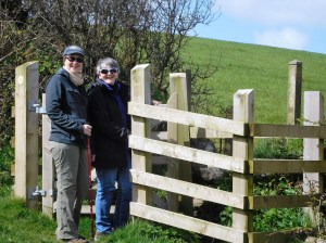 A new kissing gate on the ancient path.
