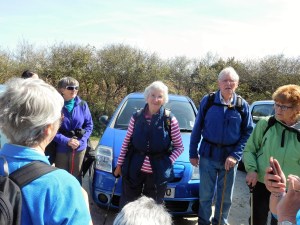 Margaret Cartwright (and husband Tim) led a walk through Tehidy Woods and along the coast. 