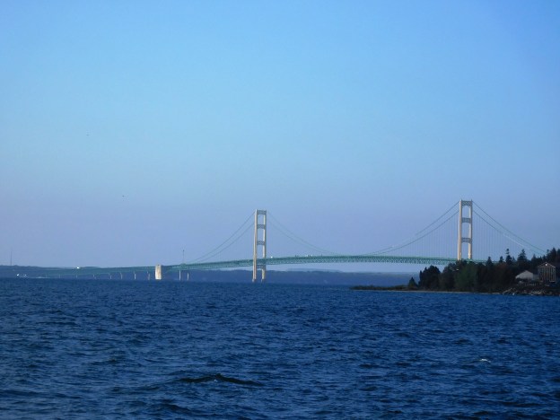 The five-mile-long bridge that links Michigan's Lower with its Upper Peninsula.